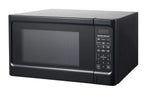 1.1 Cu. Ft. Sleek Black Digital Microwave - Effortless Touchpad Controls.