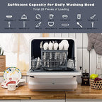 Portable Countertop Dishwasher, with 7.5L Openable Water Tank