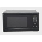 1.1 Cu. Ft. Sleek Black Digital Microwave - Effortless Touchpad Controls.