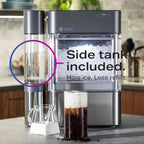 2.0 with 0.75 Gallon Tank, Chewable Crunchable Countertop Nugget Ice Maker, Scoop included, 38 lbs in 24 hours, Pellet Ice Machine with WiFi & Smart Connected, Stainless Steel