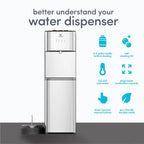 Limited Edition Self Cleaning Water Cooler Water Dispenser - 3 Temperature Settings - Hot, Cold & Room Water, Durable Stainless Steel Construction, Bottom Loading .
