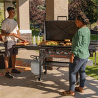 Iron-Forged 36" Omnivore Griddle – Premium Powder-Coated Steel with Reinforced Hood, Black Finish