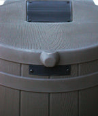 50 Gallon Plastic Outdoor Home Rain Barrel Water Storage Collector