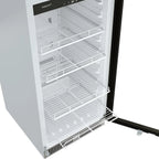 22" Wide 10.1 Cu. Ft. Commercial Beverage Merchandiser – Stainless Steel, Temp Alarm, Reversible Door