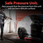 Electric Pressure Washer 2.0, Powerful 1.4 GPM 2000 PSI Car Pressure Washer Sprayer, Snub Nose & Tip Attachment, Use,Car Soap, Patio Boat RV Motorcycle Car Garage Deck.