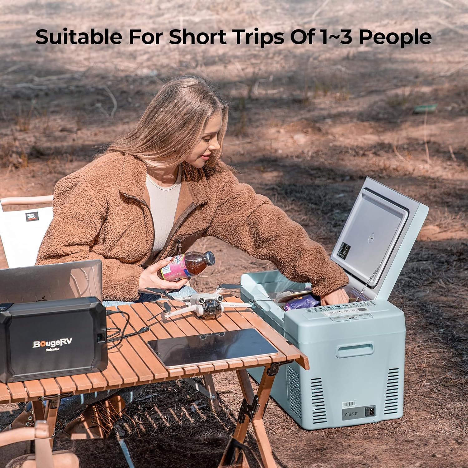 12 Volt Refrigerator 12V Car Fridge 23 Quart Portable Freezer Compressor Cooler 12/24V DC 110~240 Volt AC for Truck Van RV Camper SUV Travel Camping Road Trips Tailgating -7℉~50℉