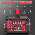 135Amp MIG Welder,110V Flux Core Welder Flux Core MIG/Lift TIG/Stick 3-in-1 Large LED Digital Display Welding Machine IGBT Inverter Welder FLUX-135PRO