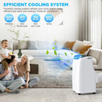 14000 BTU Portable Air Conditioners with Remote Control, 3-in-1 Free Standing Cooling AC Unit with Fan & Dehumidifier, Cools Room up to 700 sq.ft, Smart/Sleep Mode,3 Speed,Auto Swing,24H Timer
