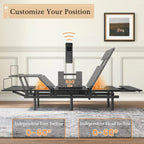 Adjustable Bed Frame -Wireless Remote -Memory Function -Adjustable Bed Base -Head and Foot Lift Incline -Zero Gravity -Quiet Motorfor Lying Down, Reading, Watching TV,Fatigue,Backache[Twin]